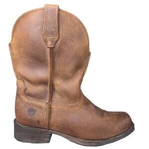 Ariat Women’s Rambler Brown Leather Cowgirl Boot Size US 6.5 B
